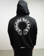 Horseshoe Logo Black Full Zip Hoodie™