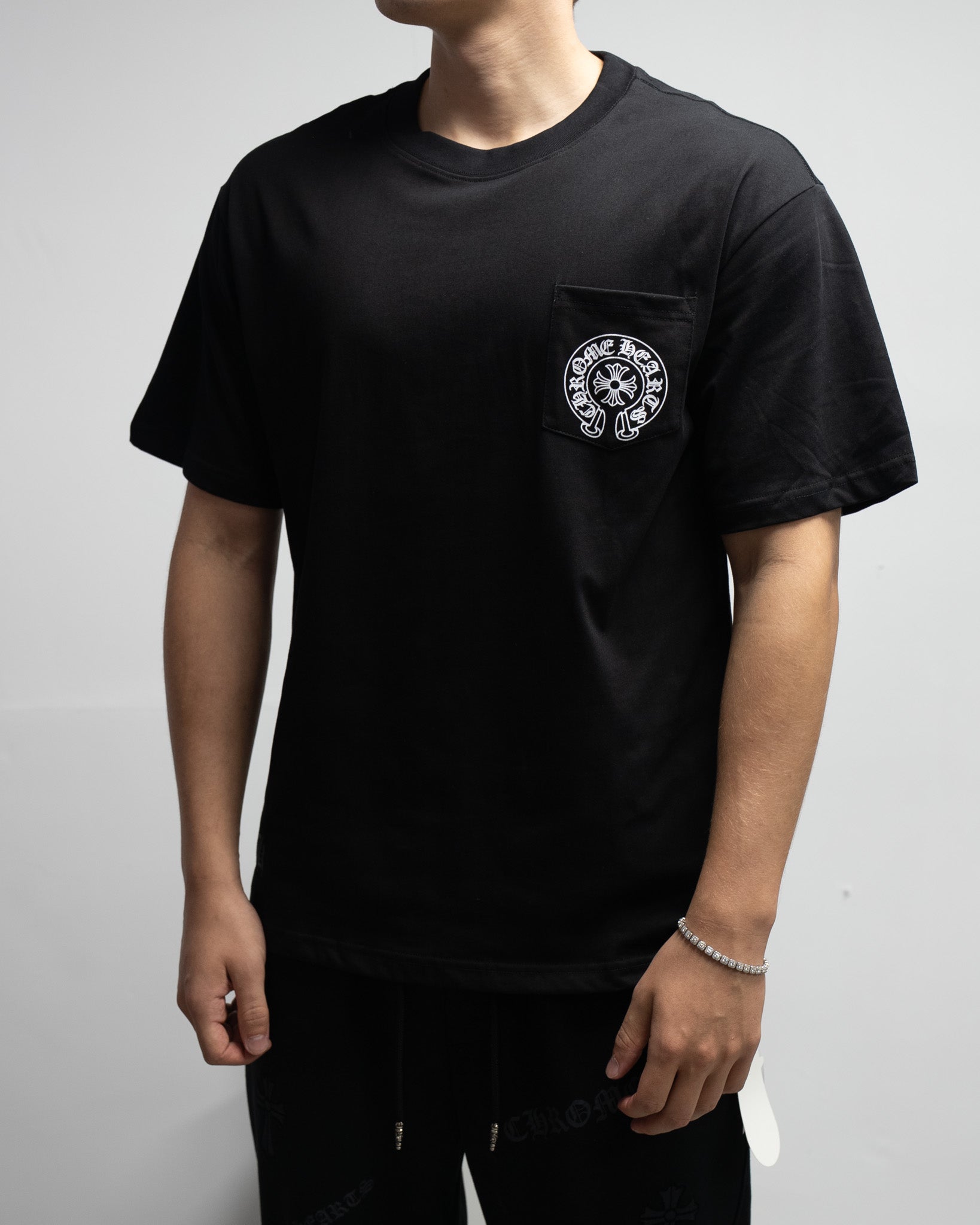Horse Shoe Logo Los Angeles Black T-Shirt™