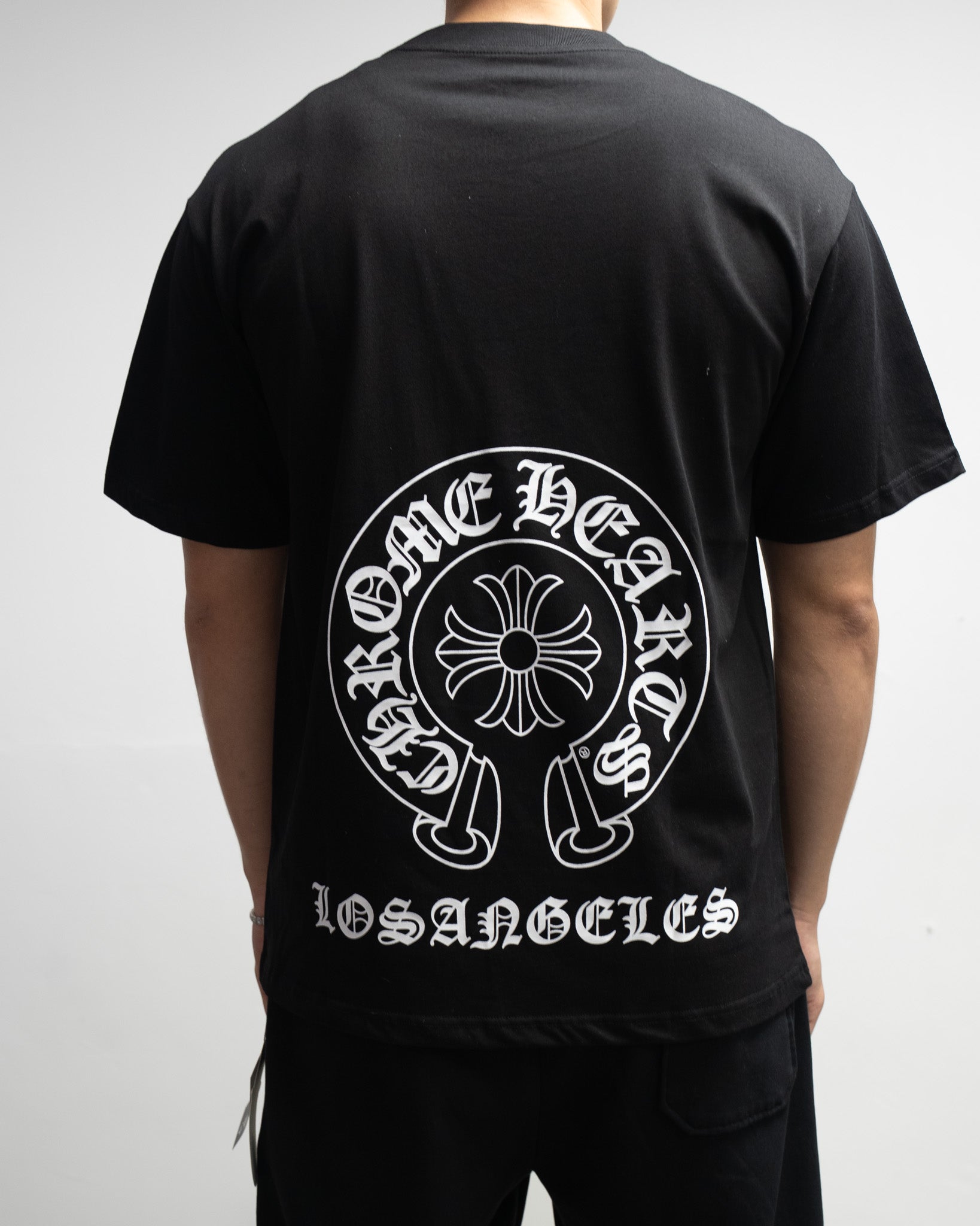 Horse Shoe Logo Los Angeles Black T-Shirt™