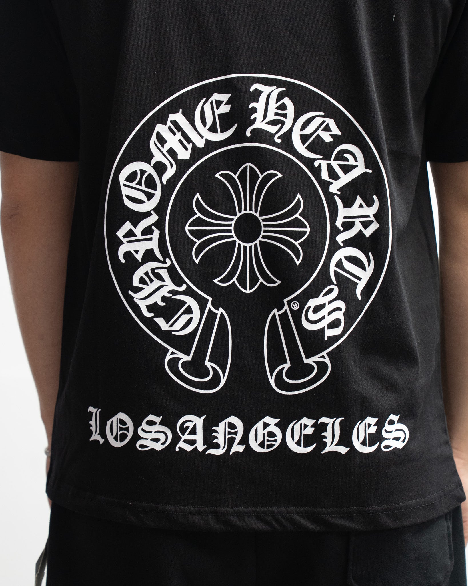 Horse Shoe Logo Los Angeles Black T-Shirt™