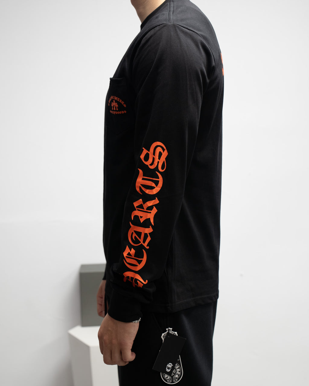 Hollywood Orange Triple Cross Black Long Sleeve™
