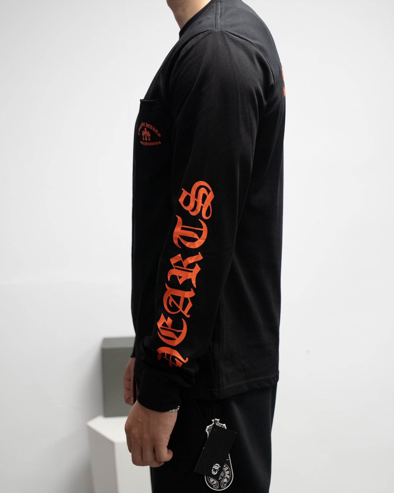 Hollywood Orange Triple Cross Black Long Sleeve™