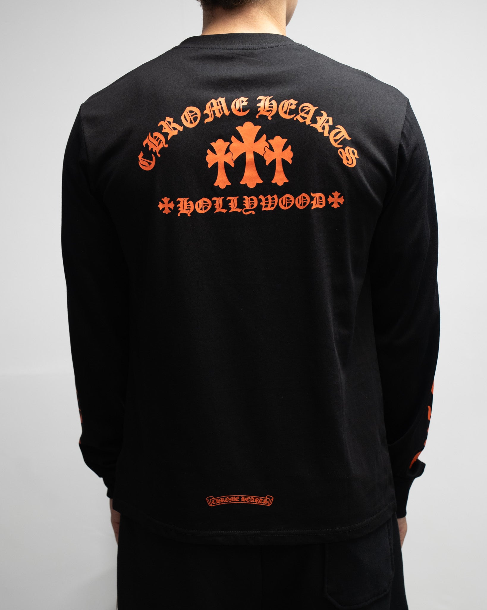 Hollywood Orange Triple Cross Black Long Sleeve™