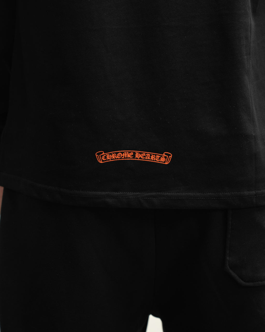 Hollywood Orange Triple Cross Black Long Sleeve™