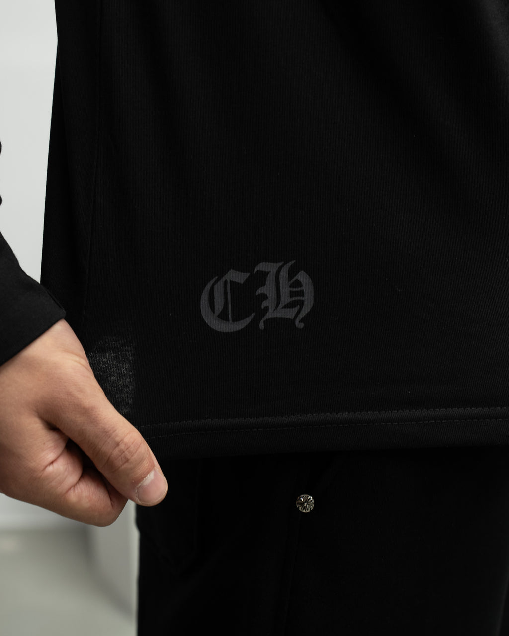 Hollywood Orange Triple Cross Black Long Sleeve™