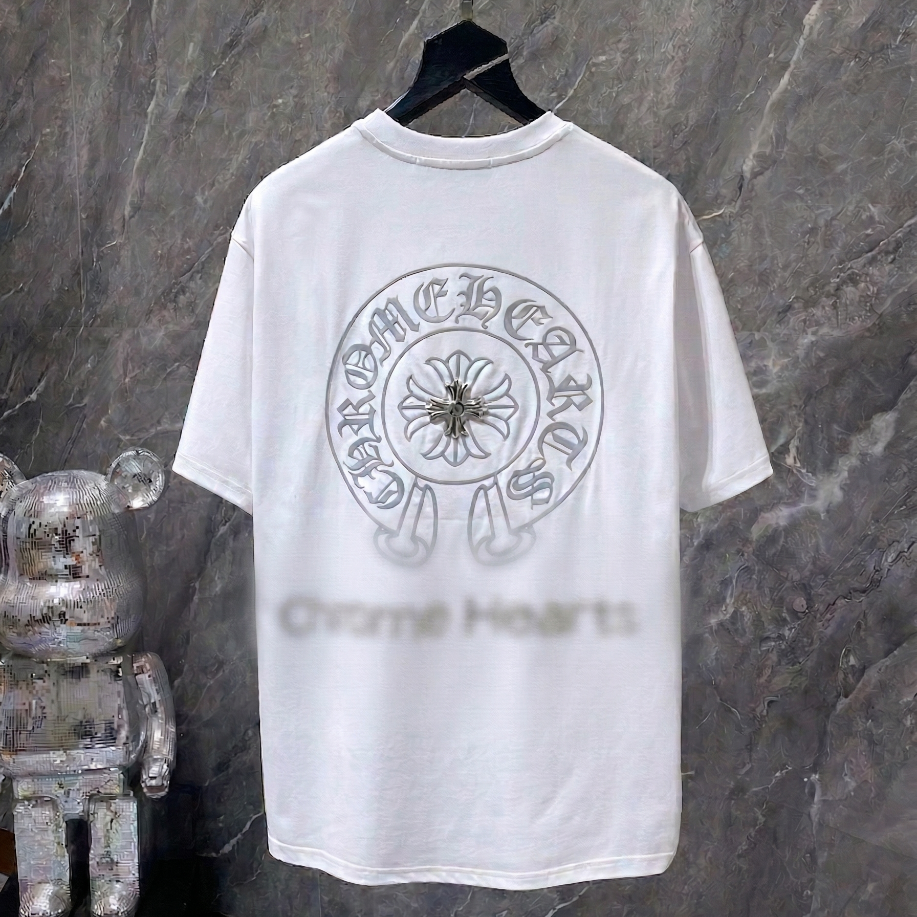 Horseshoe Logo Studded White T-Shirt™