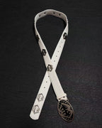 M-Boy Mouth White Leather Belt™