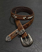 Ornamental Brown Leather Belt™