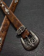 Ornamental Brown Leather Belt™