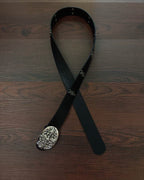 Dagger Symbol Black Leather Belt™