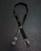 M-Boy Mouth Black Leather Belt™