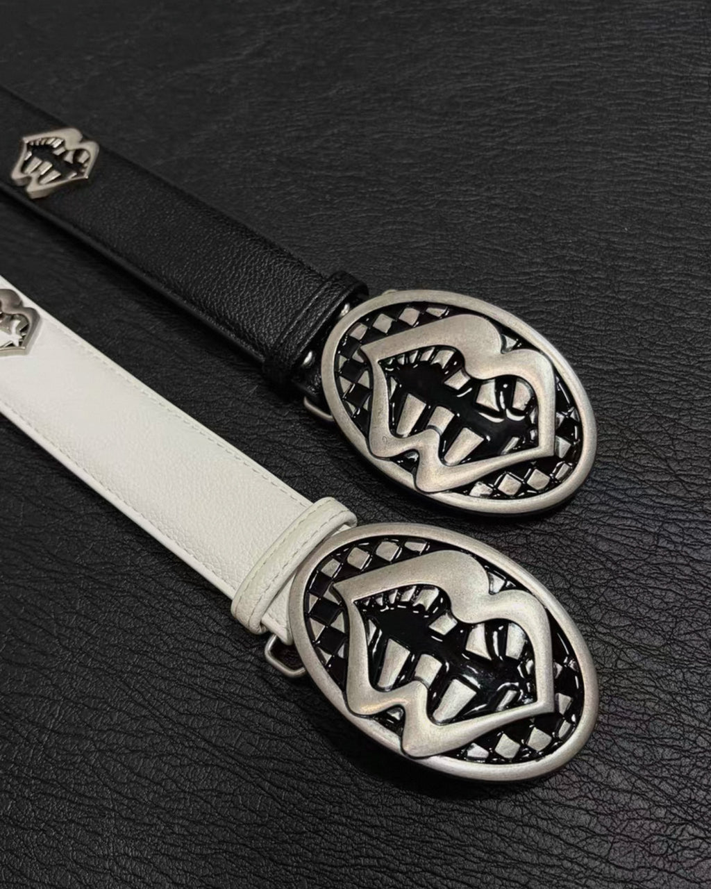 M-Boy Mouth Black Leather Belt™
