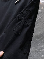 Metallic Symbols Safety Pin Black T-Shirt™