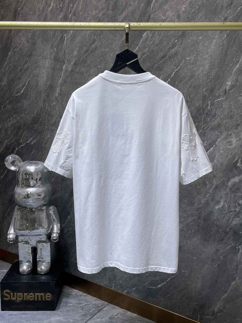 Metallic Symbols Safety Pin White T-Shirt™