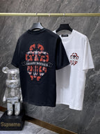 Checkered Dagger Crest Black T-Shirt™