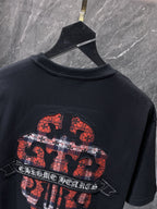 Checkered Dagger Crest Black T-Shirt™