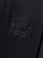 Black Embroidered Logos Black T-Shirt™