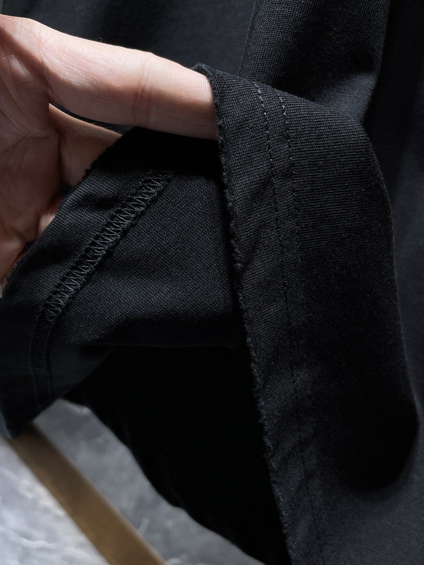 Black Embroidered Logos Black T-Shirt™