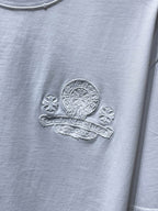 White Embroidered Logos White T-Shirt™