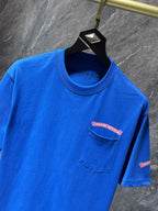 Pink Banner Logo Blue T-Shirt™