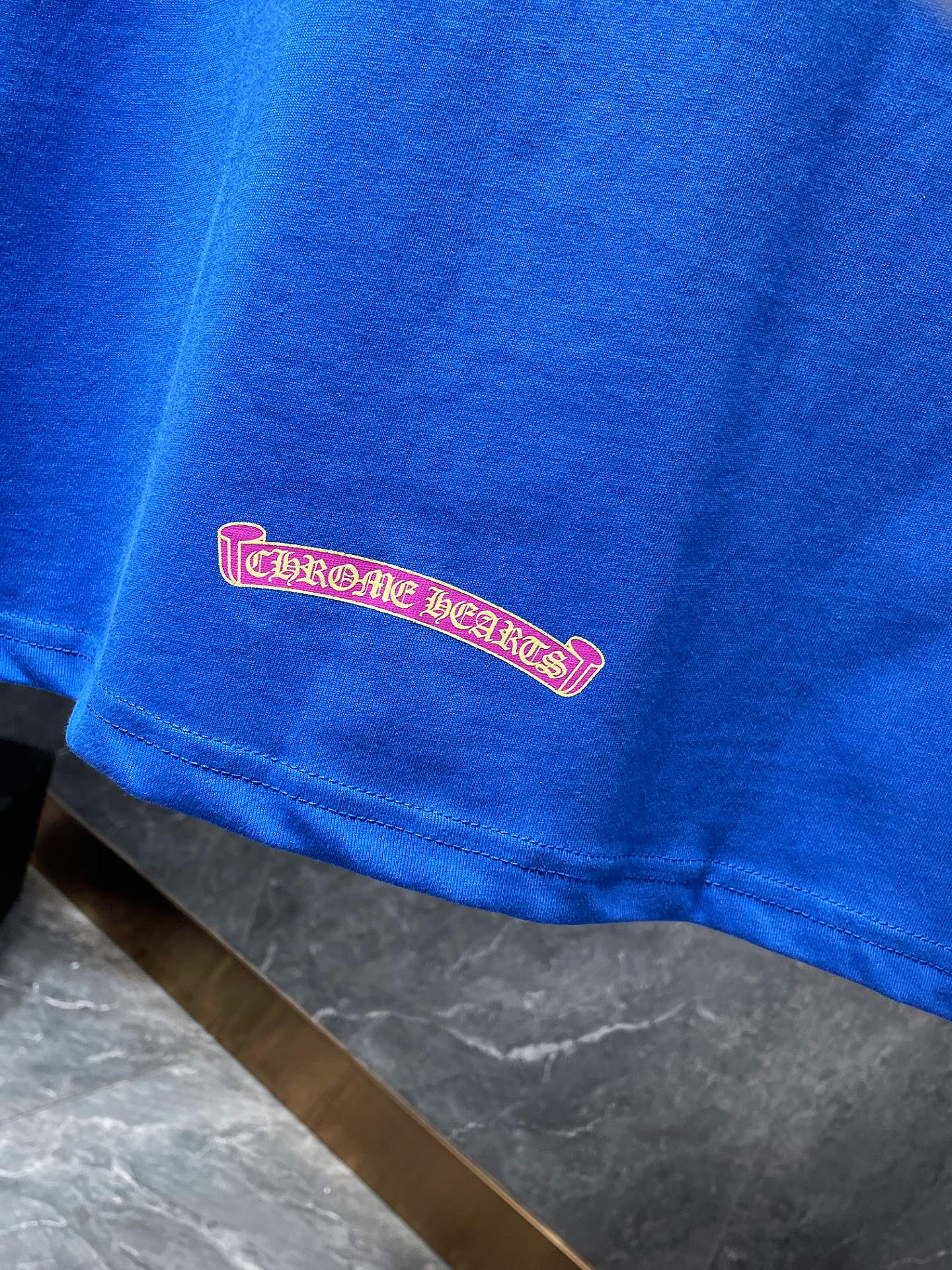 Pink Banner Logo Blue T-Shirt™