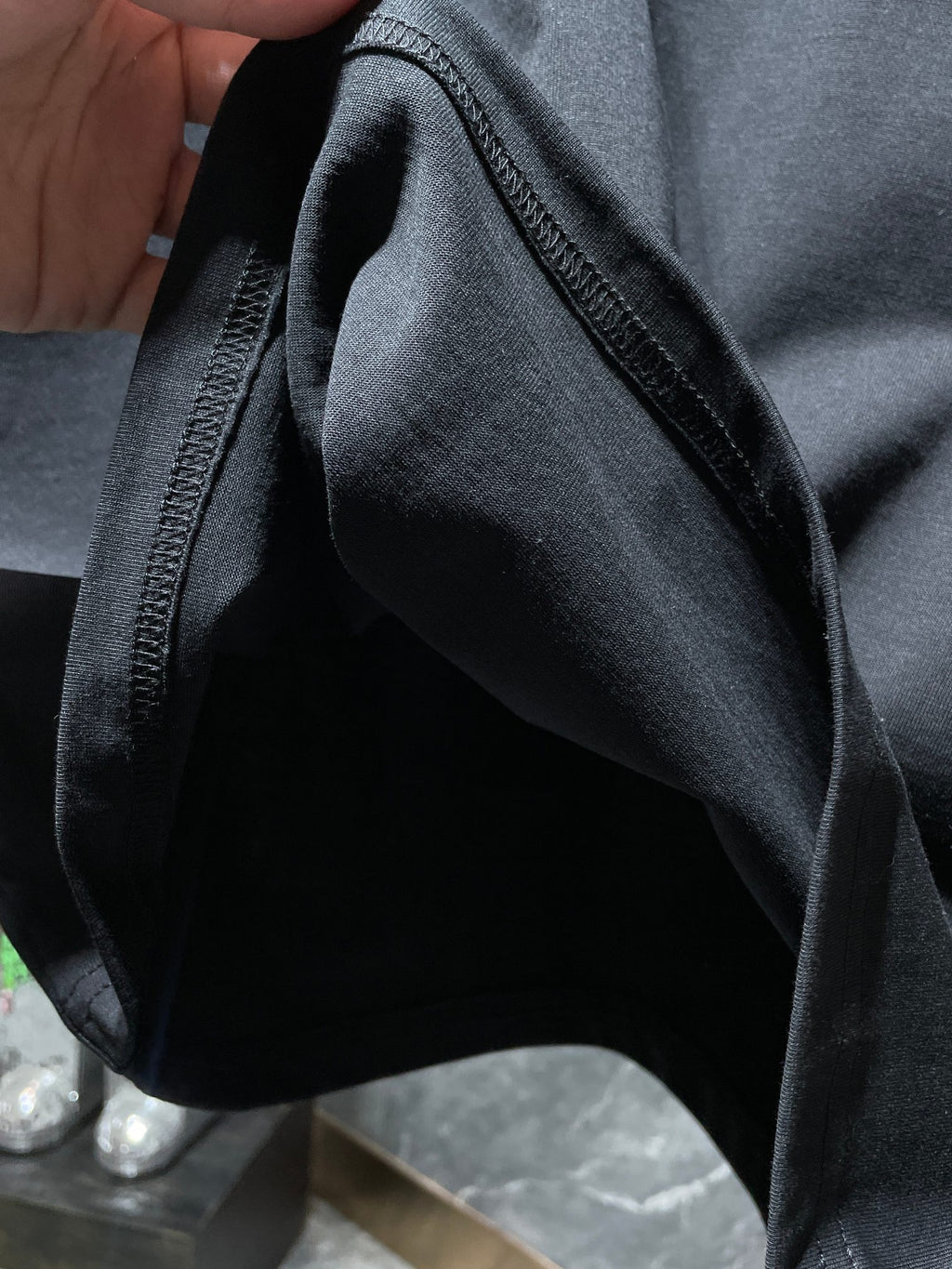 Denim Cross Black T-Shirt™