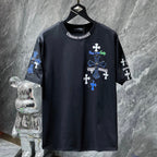 Denim Cross Black T-Shirt™