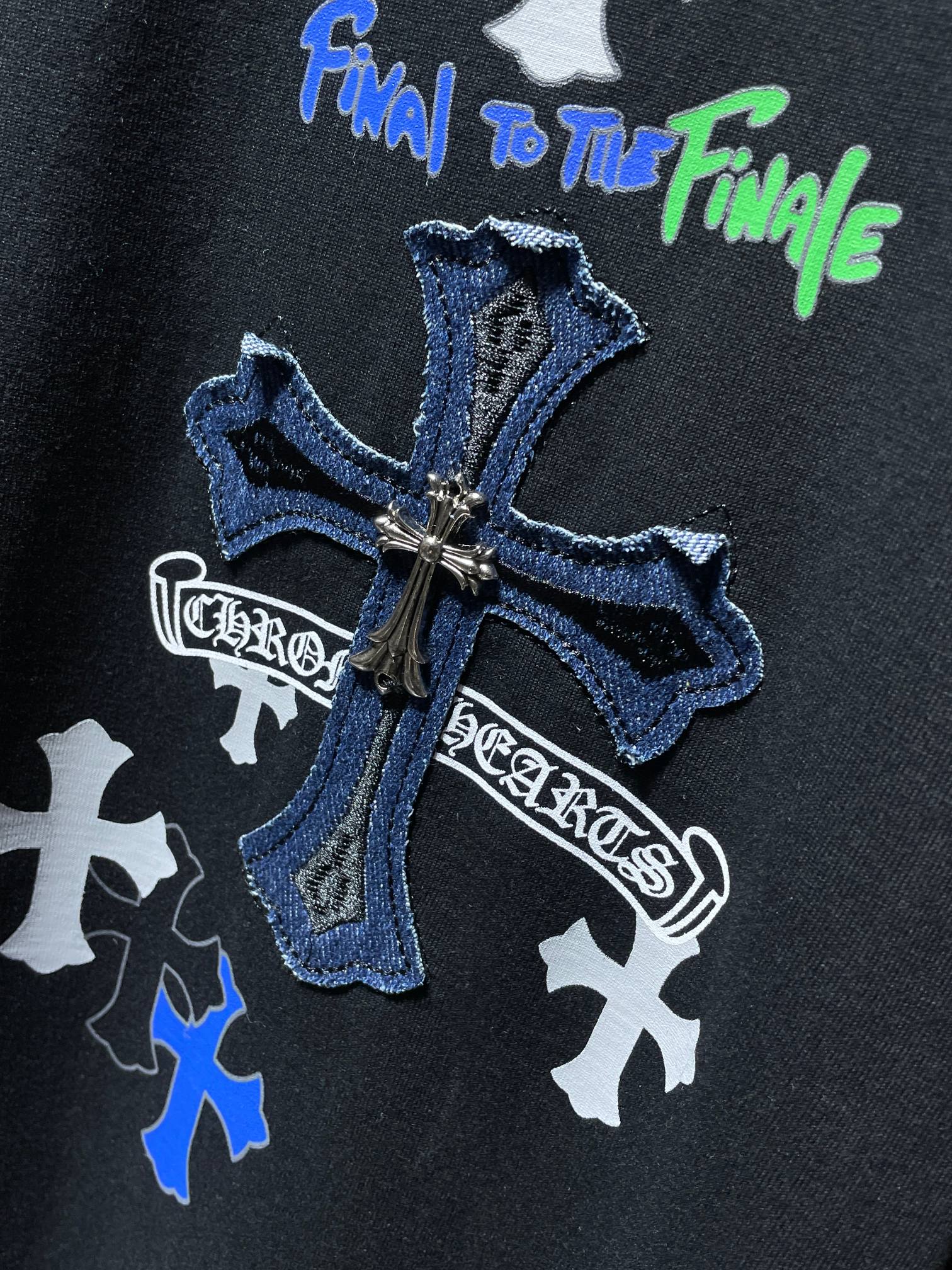 Denim Cross Black T-Shirt™