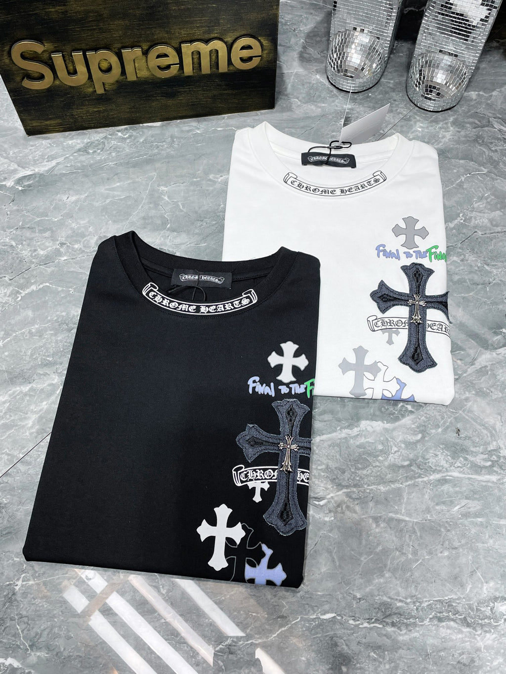 Denim Cross Black T-Shirt™