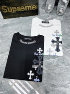 Denim Cross White T-Shirt™