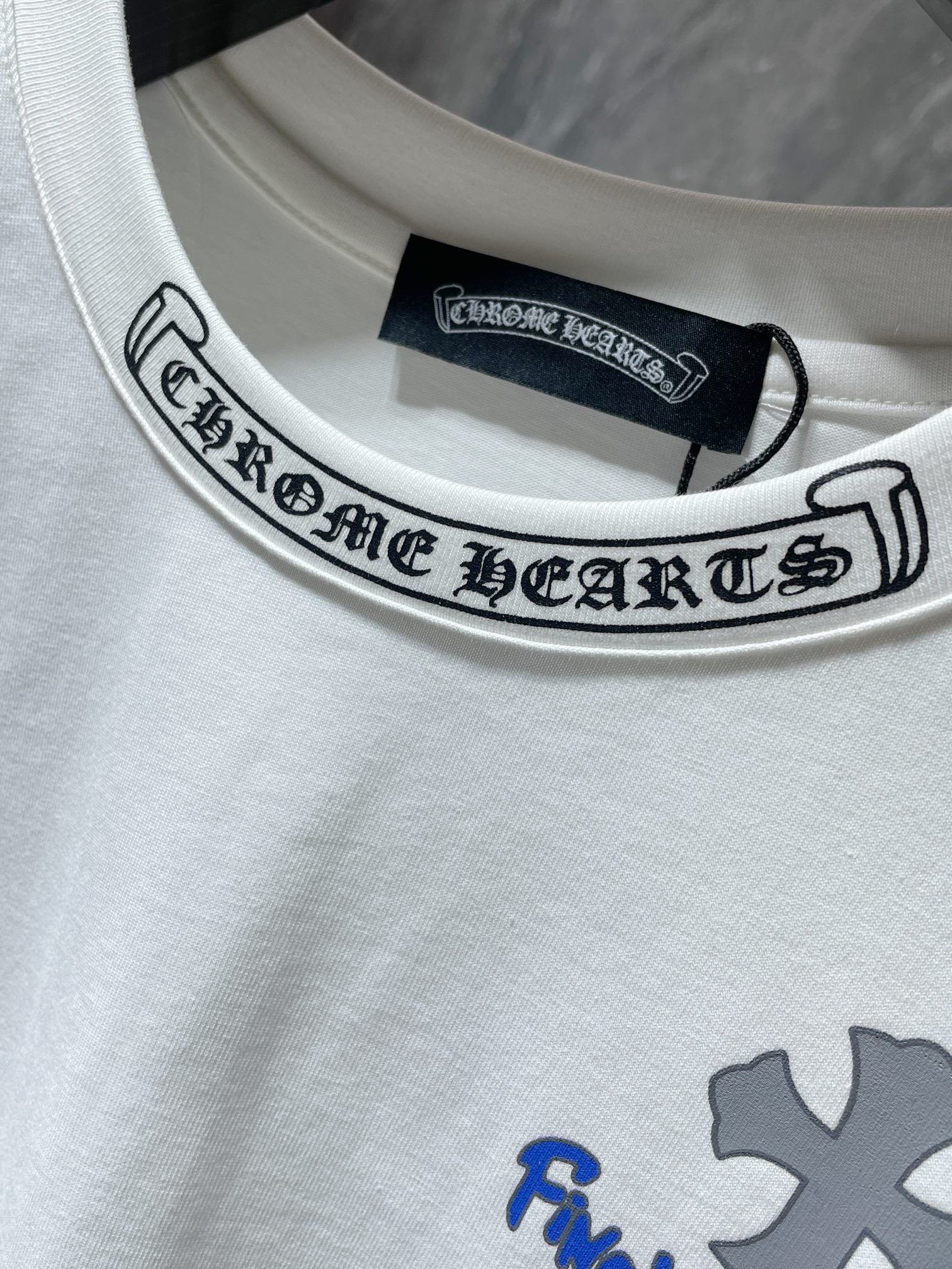 Denim Cross White T-Shirt™