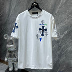 Denim Cross White T-Shirt™
