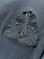 Embroidered Crosses Patch Grey T-Shirt™