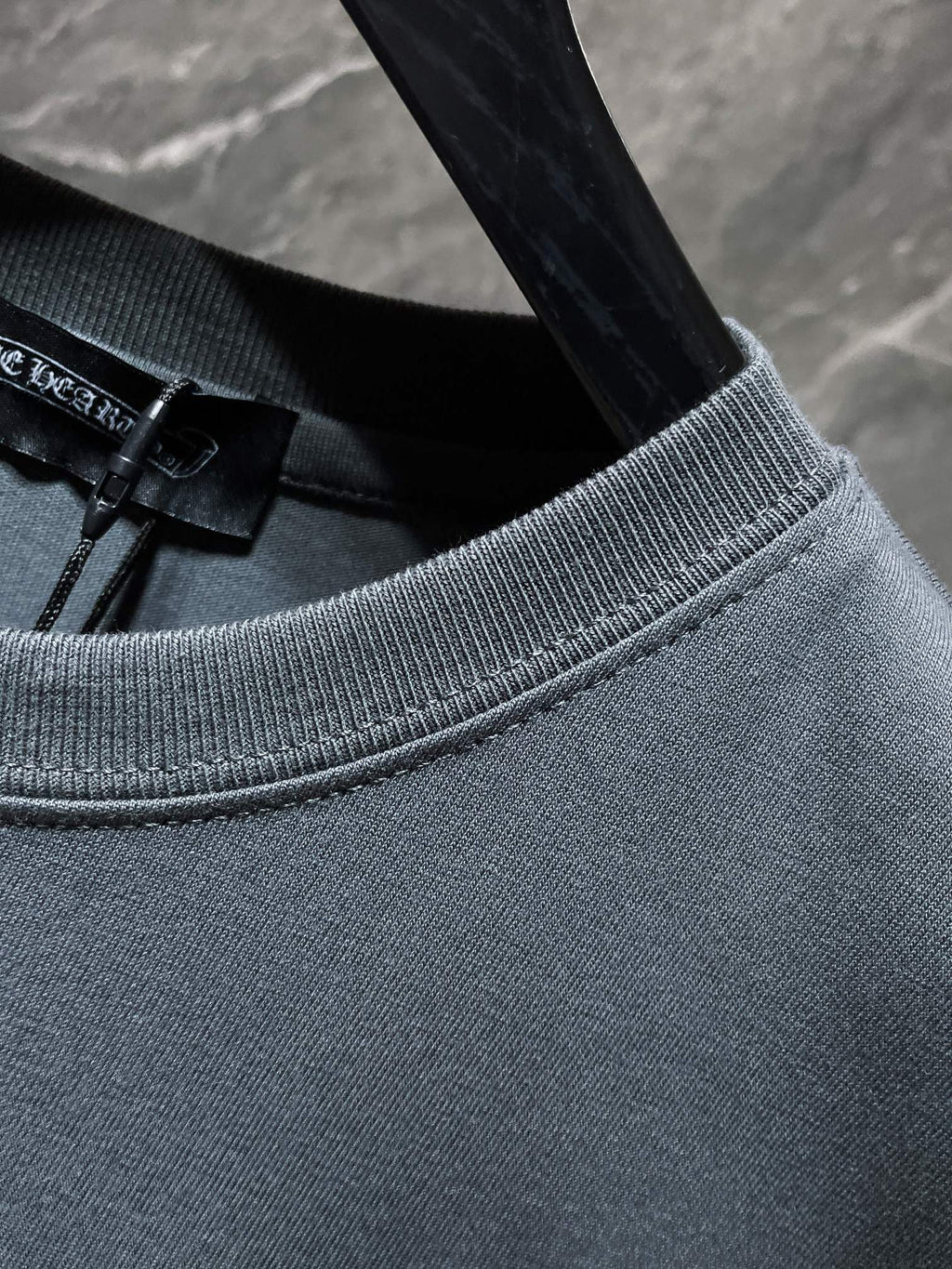 Embroidered Crosses Patch Grey T-Shirt™