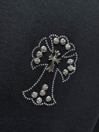 Rhinestone Cross Black T-Shirt™