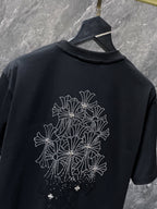 Rhinestone Cross Black T-Shirt™