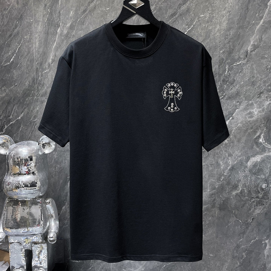 Rhinestone Cross Black T-Shirt™