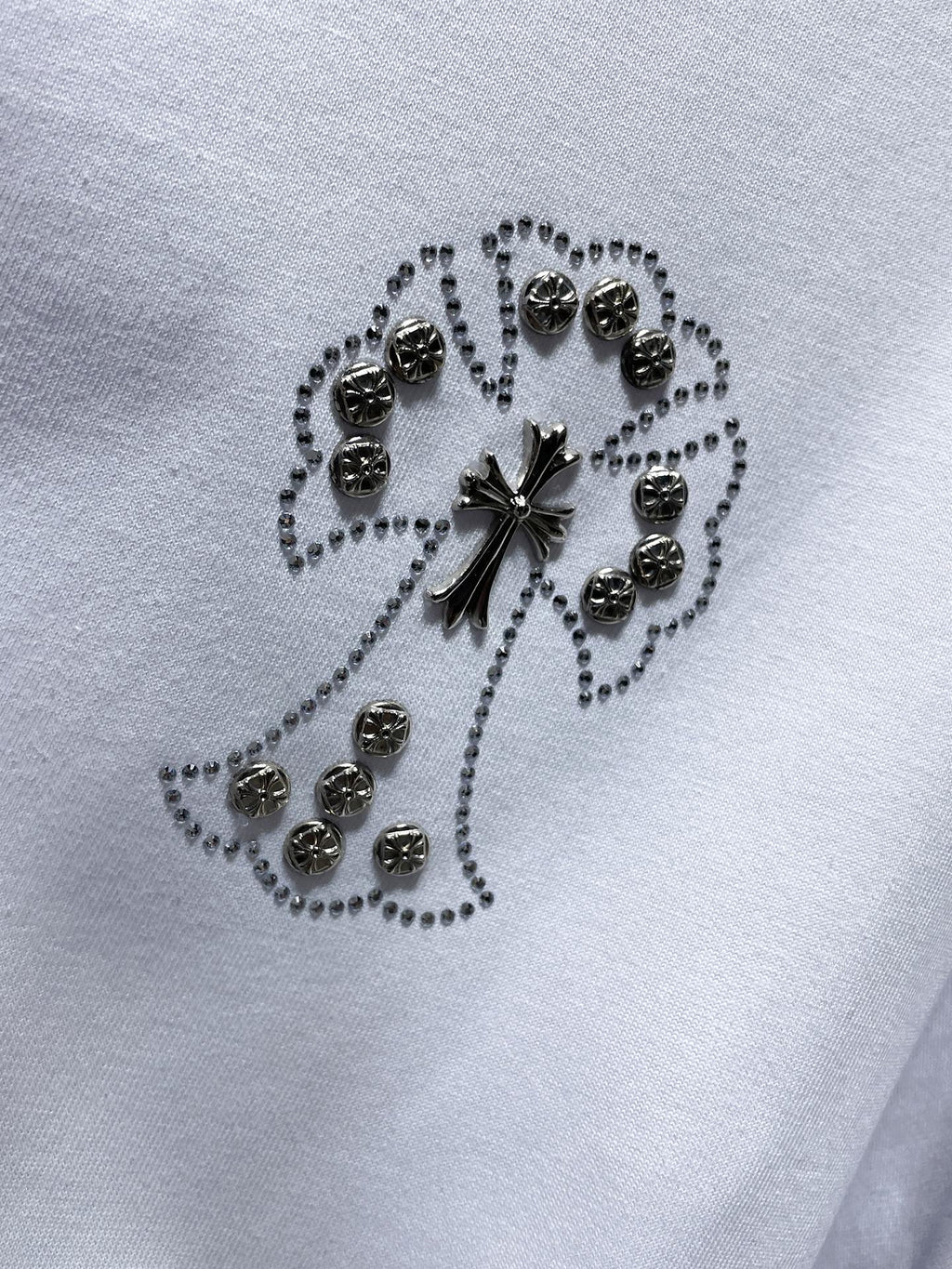 Rhinestone Cross White T-Shirt™