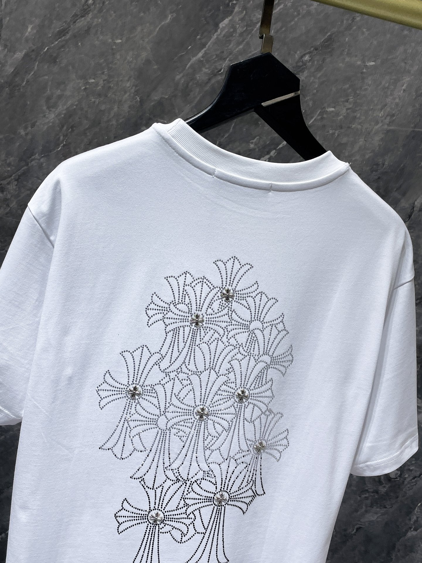 Rhinestone Cross White T-Shirt™