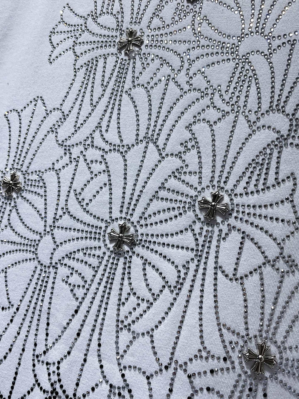 Rhinestone Cross White T-Shirt™
