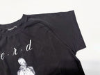 ER* Woman in Sheet Raglan Black T-Shirt™
