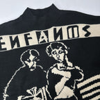 ER* Cole Buxton Black Knit Sweater