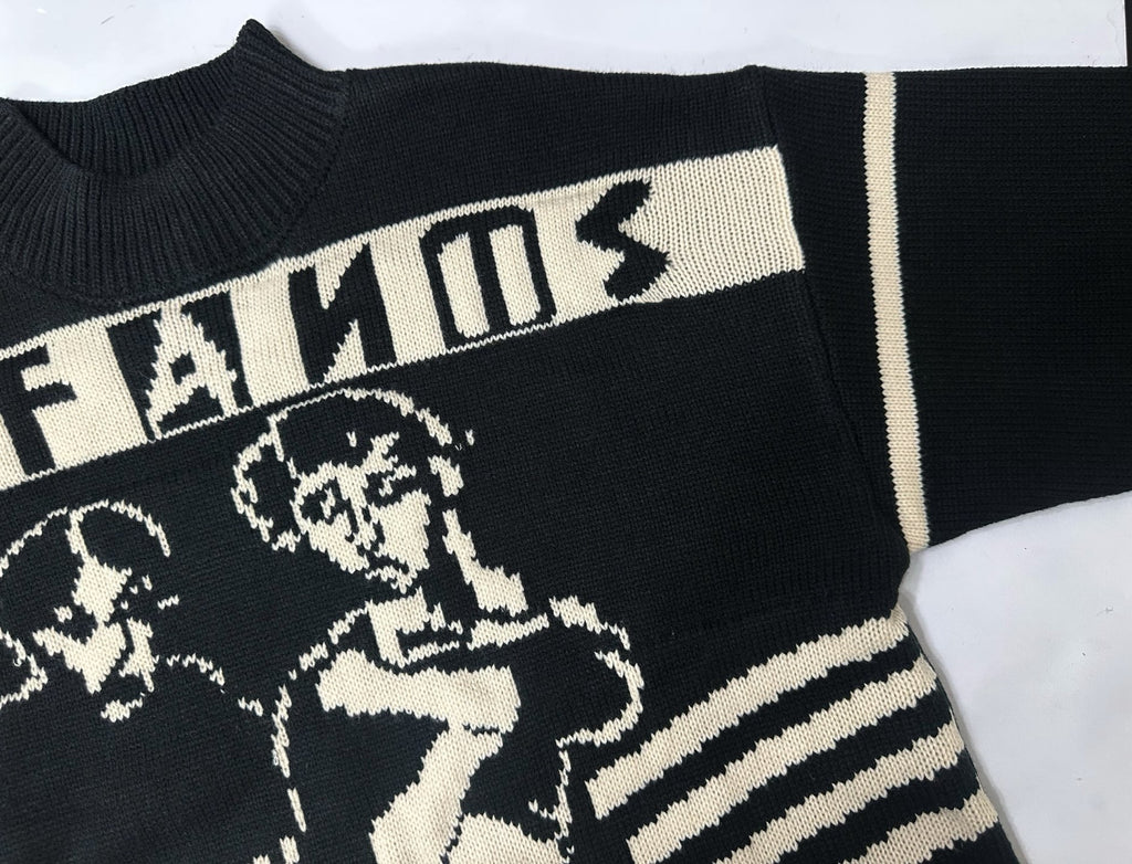 ER* Cole Buxton Black Knit Sweater