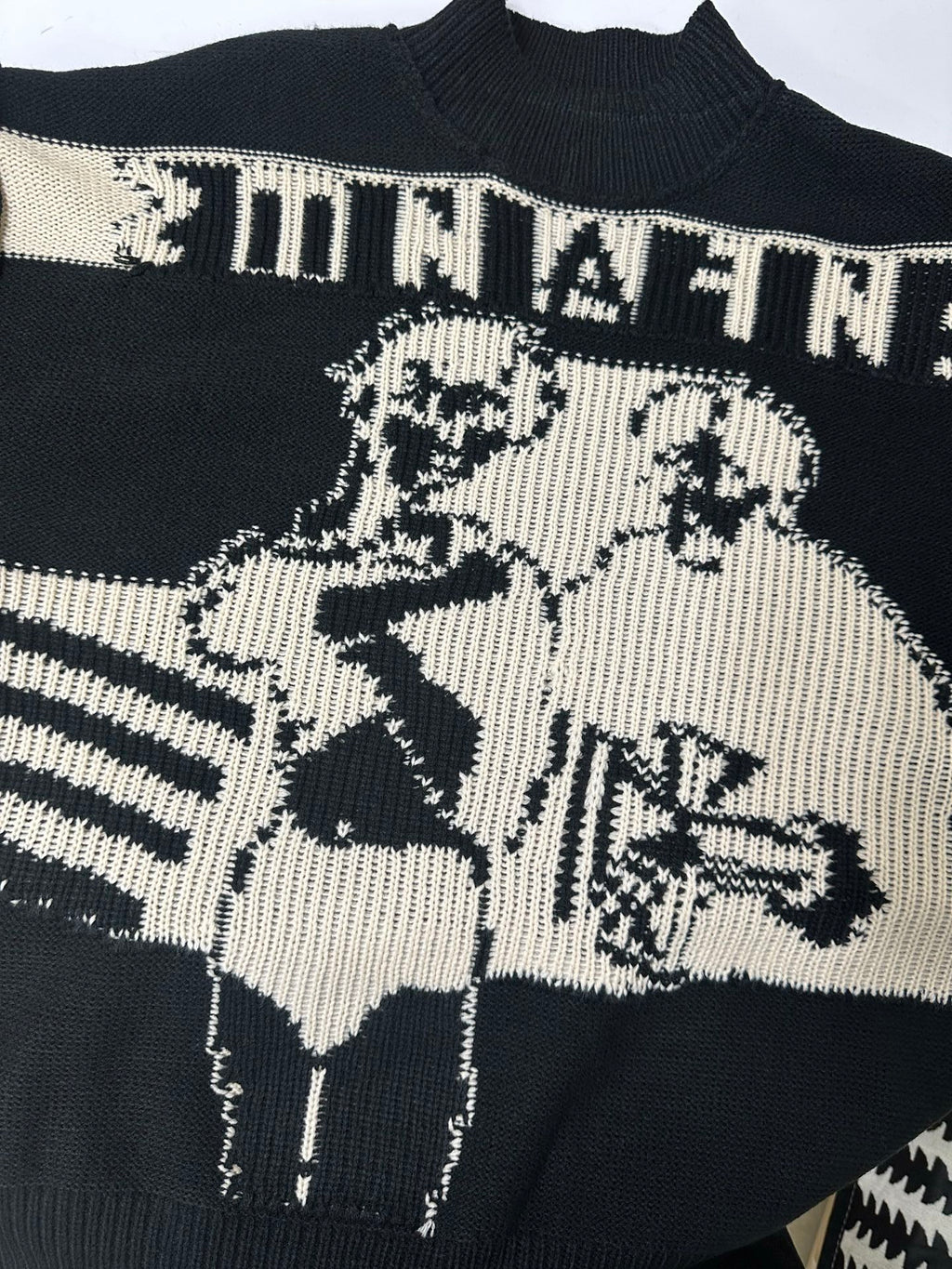 ER* Cole Buxton Black Knit Sweater