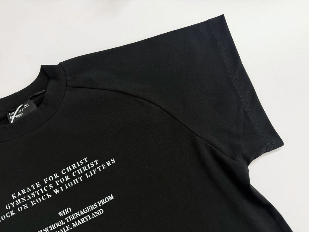 ER* Paragraph Black T-Shirt™