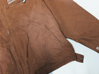 ER* Distressed Cotton-Canvas Brown Trucker Jacket™