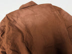 ER* Distressed Cotton-Canvas Brown Trucker Jacket™