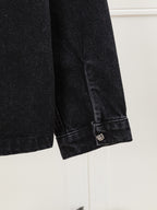 Multi Color Crosses Black Denim Jacket™