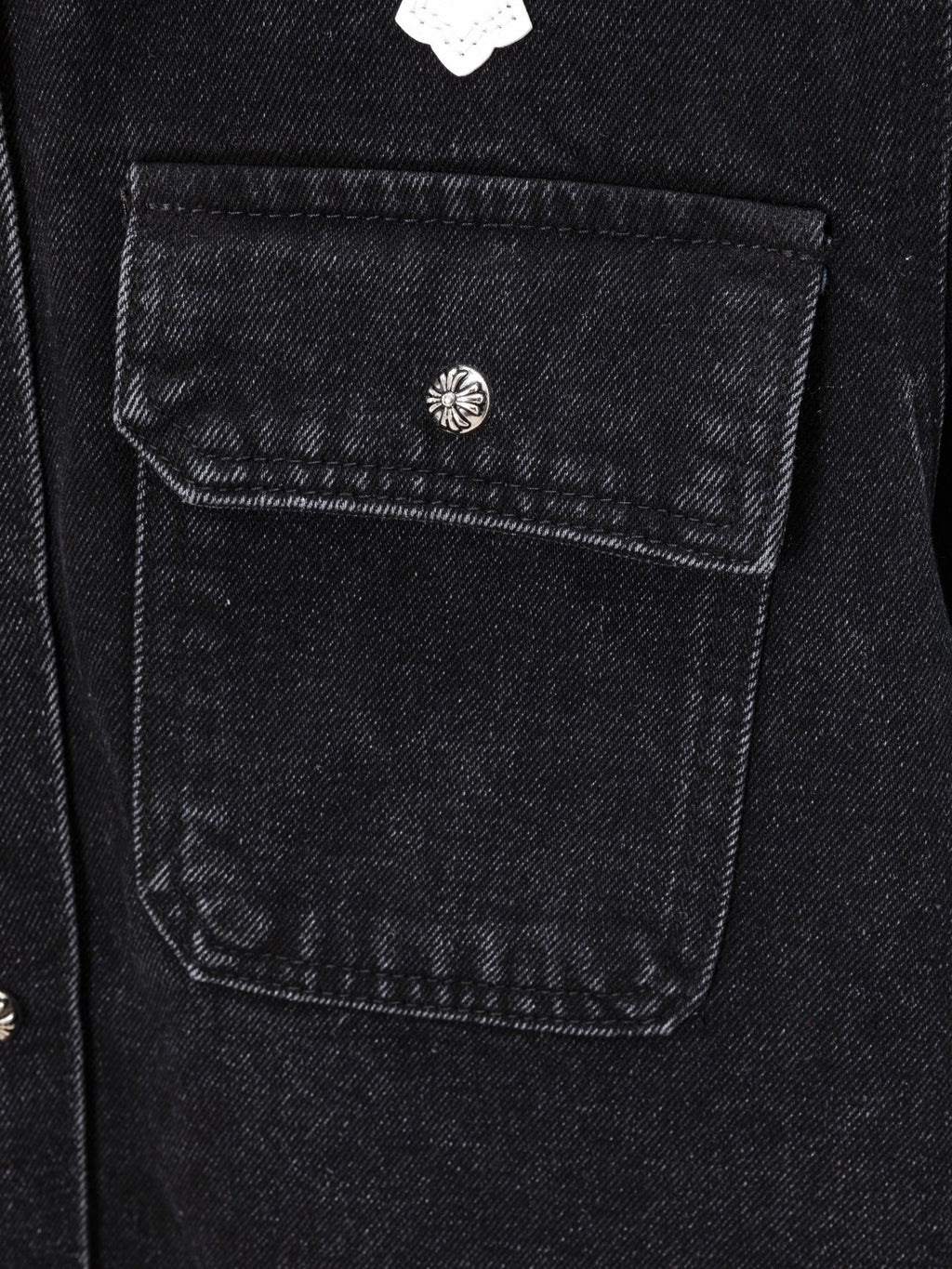 Multi Color Crosses Black Denim Jacket™