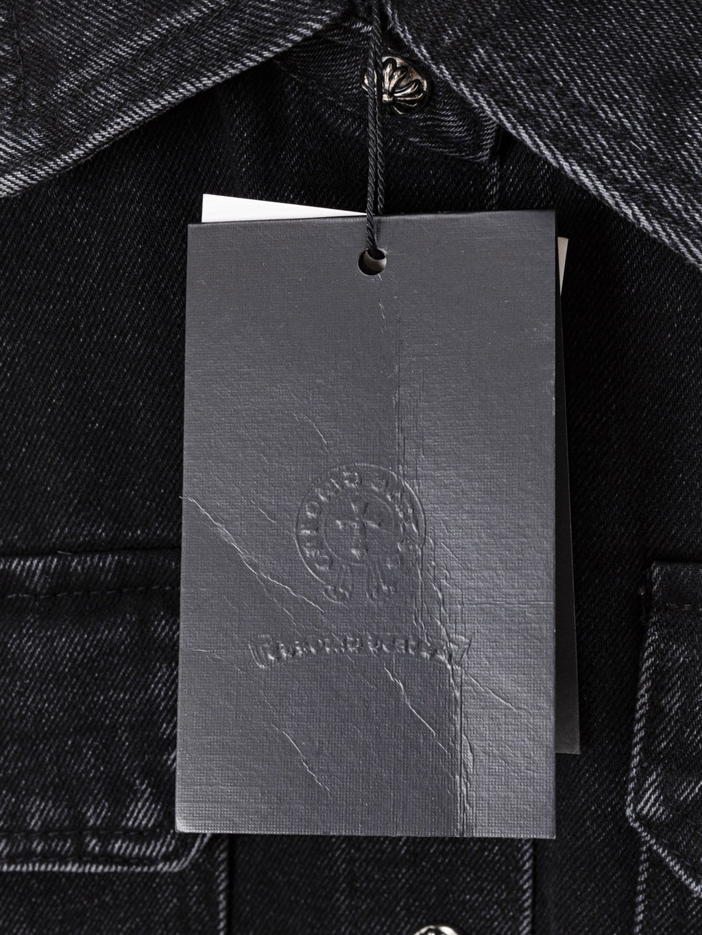 Multi Color Crosses Black Denim Jacket™